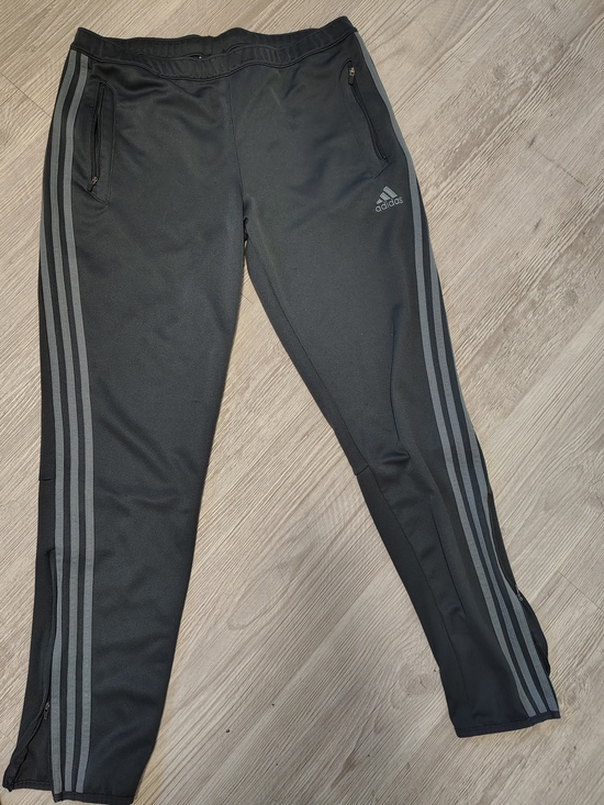 adidas Pants - adidas Black Jogger Pants with Gray Side Stripes